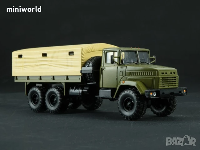 КРАЗ 6322 бордови с тента 1989 - мащаб 1:43 на Наши Грузовики моделът е нов в кутия, снимка 3 - Колекции - 50547331