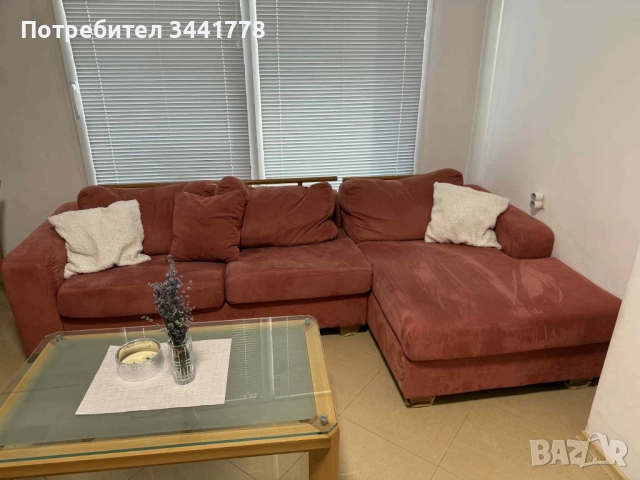 комплект диван и холна масичка, снимка 2 - Дивани и мека мебел - 52282138