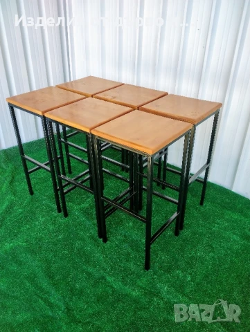 столове с дърво и желязо по поръчка , снимка 2 - Столове - 51102765