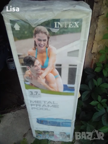 Голяма надземна плувна вана, 3,7 метра, снимка 1
