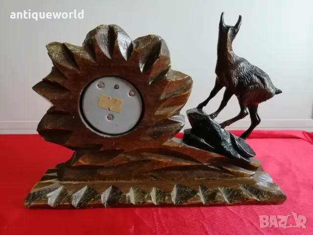 Рядък Стар Немски ШВАРЦВАЛД  Барометър, снимка 4 - Антикварни и старинни предмети - 38010791