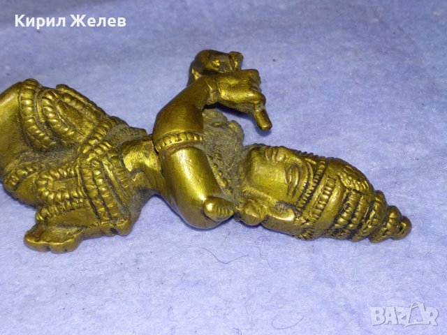 Стара РЯДКА КОЛЕКЦИОНЕРСКА БРОНЗОВА СТАТУЕТКА на ГАНЕША ИНДИЯ МАЙСТОРСКА ТРАДИЦИОННА ИЗРАБОТКА 41401, снимка 16 - Колекции - 43891622