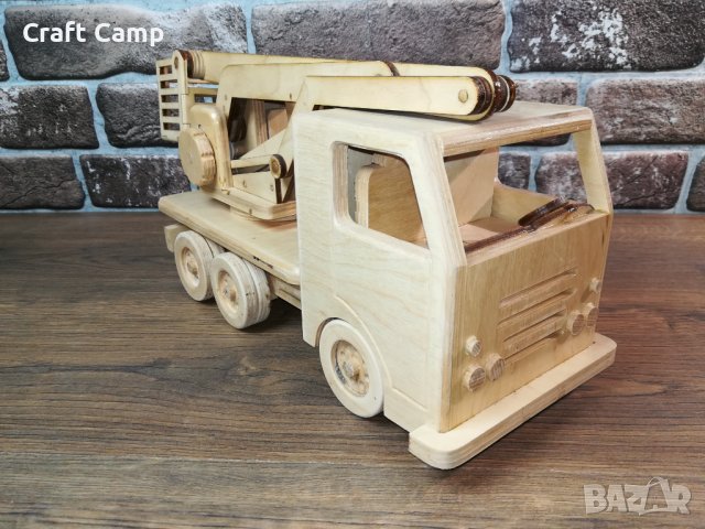 Дървен макет на камион - Вишка, Автовишка - Craft Camp, снимка 4 - Коли, камиони, мотори, писти - 43281989