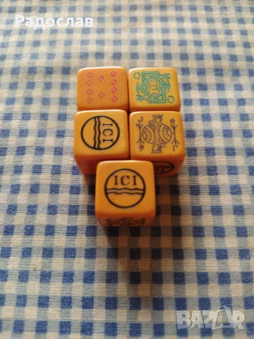 стари зарчета за покер, снимка 3 - Карти за игра - 50690613