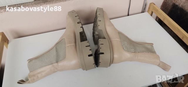 Дамски ботуши Zara 38н.Естествена кожа , снимка 3 - Дамски ботуши - 52055516