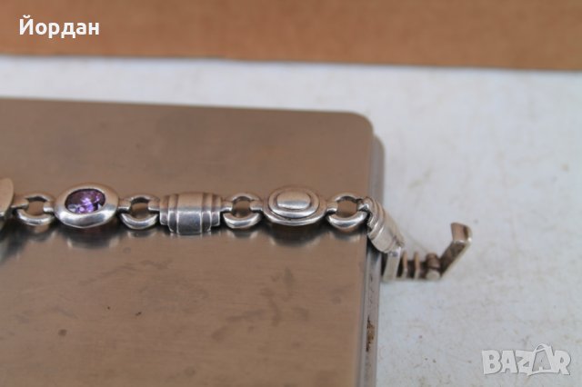 Немски часовник кварц гривна сребро и аметист ***, снимка 12 - Антикварни и старинни предмети - 40404627