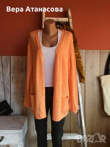 🧣👢💄Красив блейзър/жилетка в прасковен цвят Laura Torelli✨, снимка 2 - Жилетки - 43591591