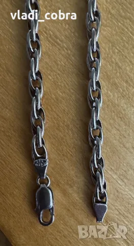 Бяло злато ръчна изработка 14 к 585, снимка 3 - Бижутерийни комплекти - 38002013