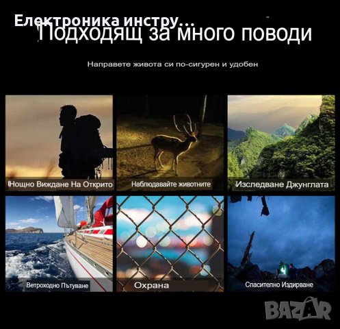 12-мегапикселов инфрачервен професионален бинокъл за нощно виждане, снимка 8 - Екипировка - 43153506