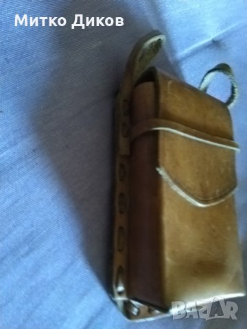 Калъвче за колан за цигари 100мм-естествена кожа 110х65х25мм, снимка 2 - Табакери - 32973601