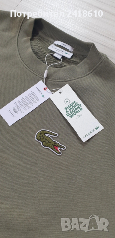 Lacoste Loose Fit Cotton Mens Size 4 - M НОВО! ОРИГИНАЛ! Мъжка Блуза!