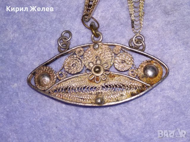 СТАРИННА ФИЛИГРАННА СРЕБЪРНА ВЪЗРОЖДЕНСКА БРОШКА РЪЧНА ИЗРАБОТКА 34412, снимка 16 - Антикварни и старинни предмети - 39507605