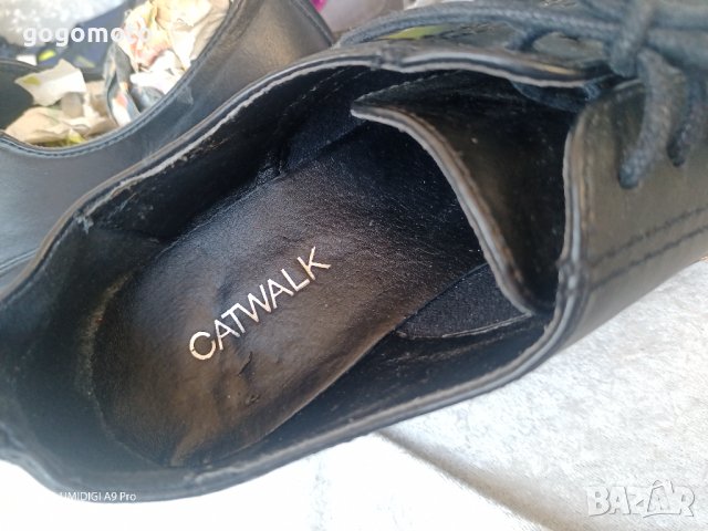 КАТО НОВИ дамски обувки CATWALK®  на ПЛАТФОРМА 36 - 37 original, 100% естествена кожа,GOGOMOTO, снимка 18 - Дамски ежедневни обувки - 43896103