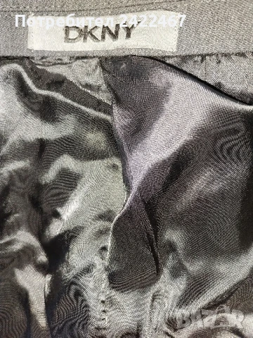 Мъжко елегантно тъмно сиво сако DKNY.120 см гръдна обиколка.От рамо до рамо 50см, снимка 4 - Якета - 50907122