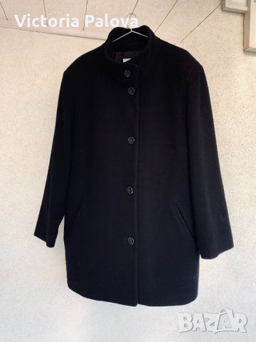Красиво черно палто GELCO,гладка вълна,кашмир, снимка 3 - Палта, манта - 34990924