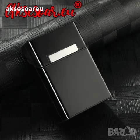Идеална подаръчна нова метална кутия табакера с магнитен капак за 80 мм стандартни цигари модна стил, снимка 11 - Табакери - 50234074
