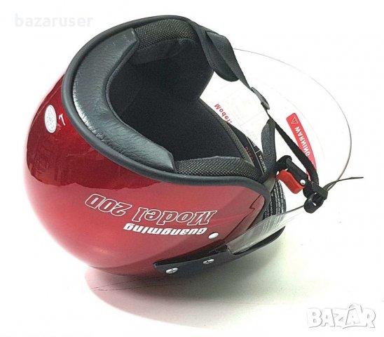 Каска за Скутер N16 -670455 Цвят-Графит/Сива/Червена/Синя, снимка 9 - Аксесоари и консумативи - 33215915