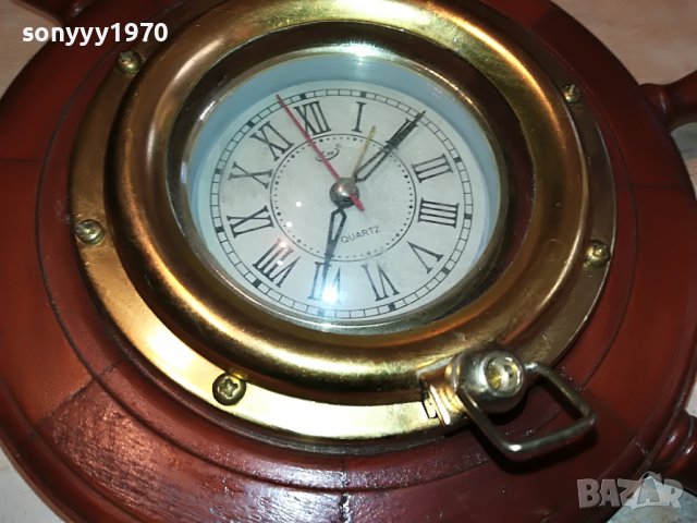 antique france-часовник рул-месинг/дърво 2710221637, снимка 9 - Колекции - 38472657