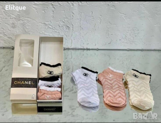 6 чифта чорапи в кутия  alonpuma calvin klein Victoria's secret Tommy Hilfiger Louis Vuitton , снимка 6 - Дамски чорапи - 52941956