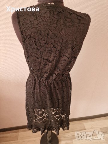 Черна дантелена рокля - 14,00лв., снимка 6 - Рокли - 42963101