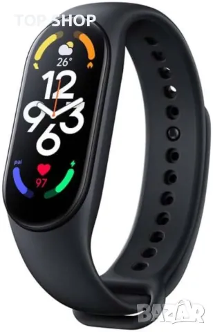 Смарт гривнa XIAOMI MI BAND 7 BLACK 1.62 ", ПУЛСОМЕР