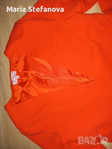 Оранжево-червено сако, снимка 3 - Сака - 36756084