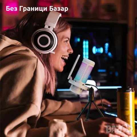 Нов Геймърски USB Микрофон TONOR TC310 с Регулируемо RGB Осветление, снимка 7 - Друга електроника - 50033649