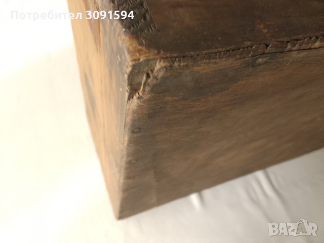 Стар автентичен дървен куфар , снимка 4 - Антикварни и старинни предмети - 43275057