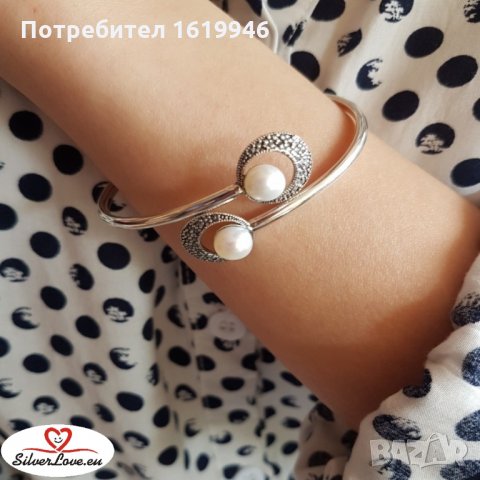 Сребърни гривни, снимка 9 - Гривни - 32903403