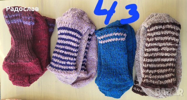 Продавам вълнени чорапи ръчна изработка размери, снимка 2 - Други - 27566831