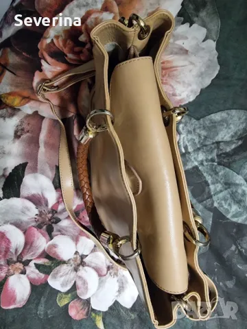 Via del parco ,естествена кожа чанта , снимка 3 - Чанти - 48838188