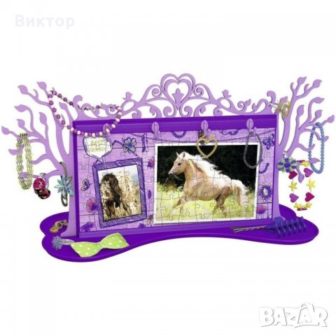 3D пъзел стойка за бижута- HORSE , 108 частиTrend by Ravensburger, снимка 2 - Пъзели - 28343680
