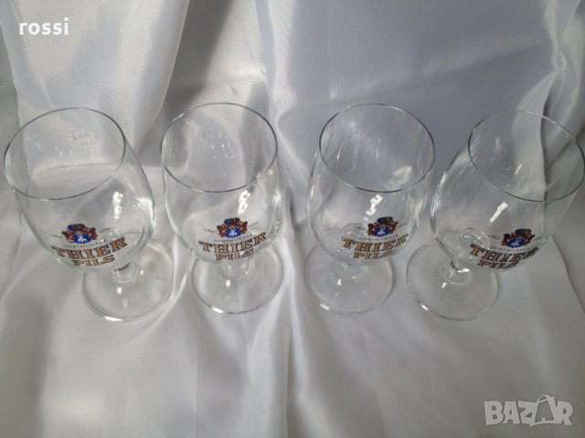 "THIER PILS" нови немски чаши за бира с позлата 0,2 l , снимка 6 - Колекции - 26693227