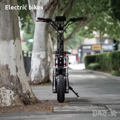 HEZZO F8 – Електрическа тротинетка 10000W, 150 км пробег, 100 км/ч, снимка 4 - Велосипеди - 50940243