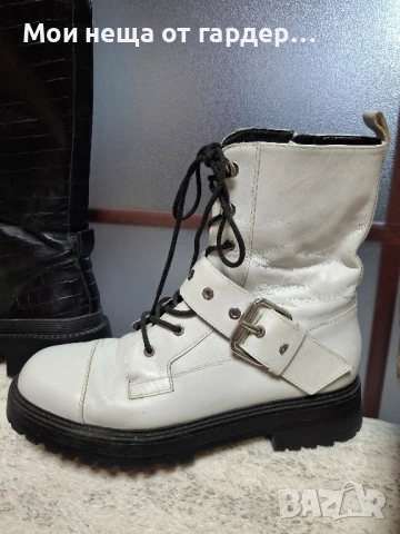 Боти стилни Zara р40 два броя заедно, снимка 2 - Дамски боти - 52277722