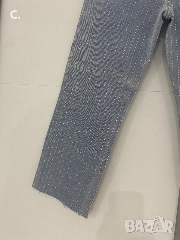 Дамски дънки с камъни, снимка 6 - Дънки - 52714415