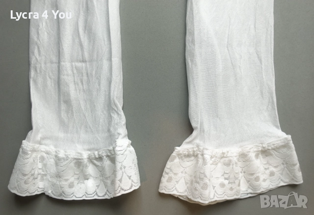 S/M нови бели чорапи с ликра 40 den , снимка 4 - Бельо - 52459999