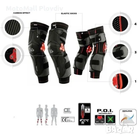 acerbis x strong наколенки протектори мотор крос ендуро, снимка 9 - Аксесоари и консумативи - 49303234