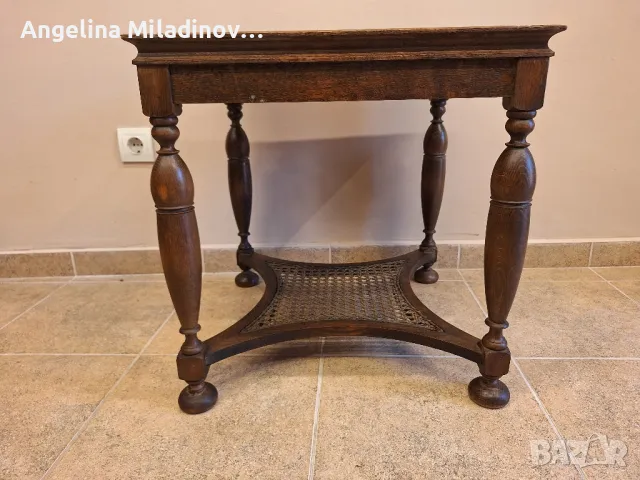 винтидж маса с плочки и ратан , снимка 7 - Маси - 48826936