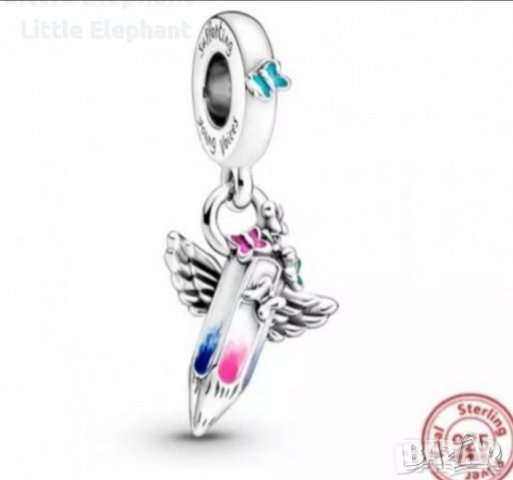 Сребърен висящ елемент,Пандора"Нарисувай си мечта"/нов