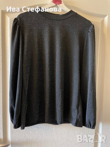 Нова официална елегантна блясък парти блуза глитер блестящ ефект , снимка 4 - Блузи с дълъг ръкав и пуловери - 40126052