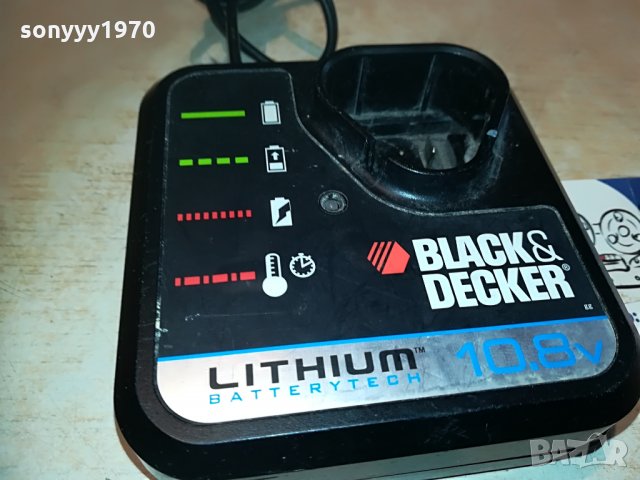 black & decker 10,8v lithium charger 0606211850, снимка 3 - Други инструменти - 33124489