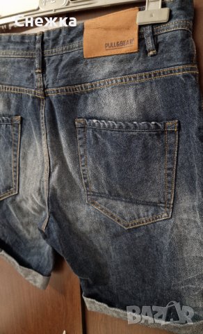 Мъжки къси дънки Pull & Bear , снимка 4 - Дънки - 37513982