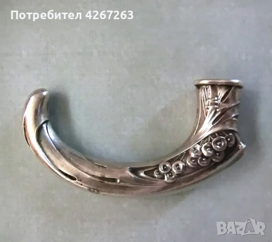 Старинна сребърна дръжка за чадър Art Nouveau / Jugendstil / Liberty, снимка 5 - Антикварни и старинни предмети - 50520768