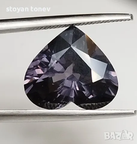Тренди шпинел в сивеещо лилаво и VVS чистота - 5.02кт.! Нов!, снимка 7 - Колиета, медальони, синджири - 44719364