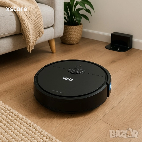 Прахосмукачка робот с моп Voltz, 3 в 1, 2000PA, 4400mAh, до 200 кв. м., Wi-Fi, снимка 3 - Прахосмукачки - 52796032