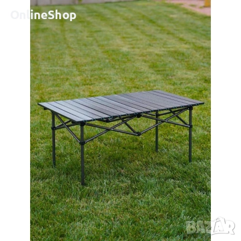 Сгъваема къмпинг маса, 95x56x50 см, стоманена конструкция, снимка 4 - Други стоки за дома - 53076270