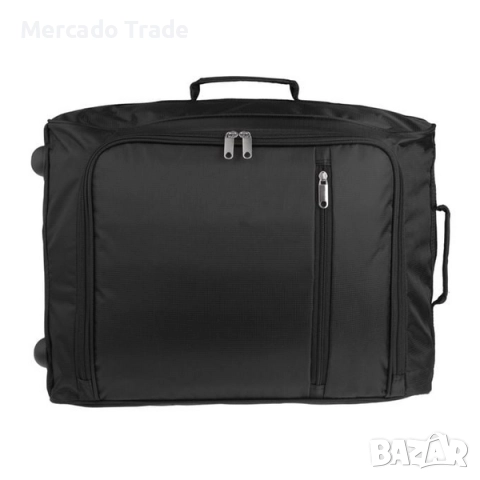 Куфар-Раница с колелца Mercado Trade, 27л., Черен, снимка 2 - Куфари - 52240302