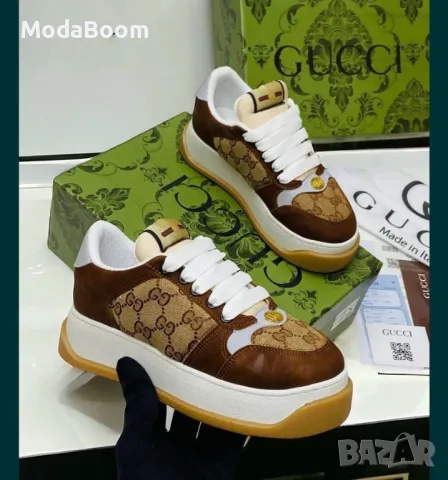 Gucci дамски маратонки два цвята , снимка 2 - Маратонки - 48251721