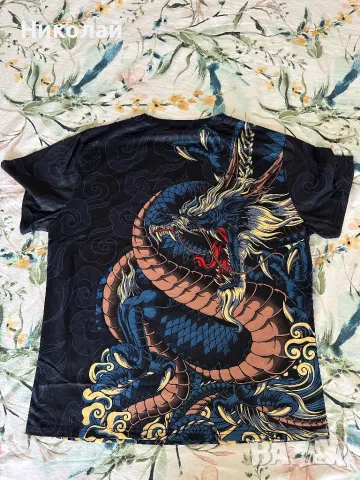 Мъжка тениска с дракон, снимка 2 - Тениски - 48675592